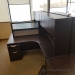 Espresso Single Pedestal L Suite Desk O/H Storage $/pair 66x66